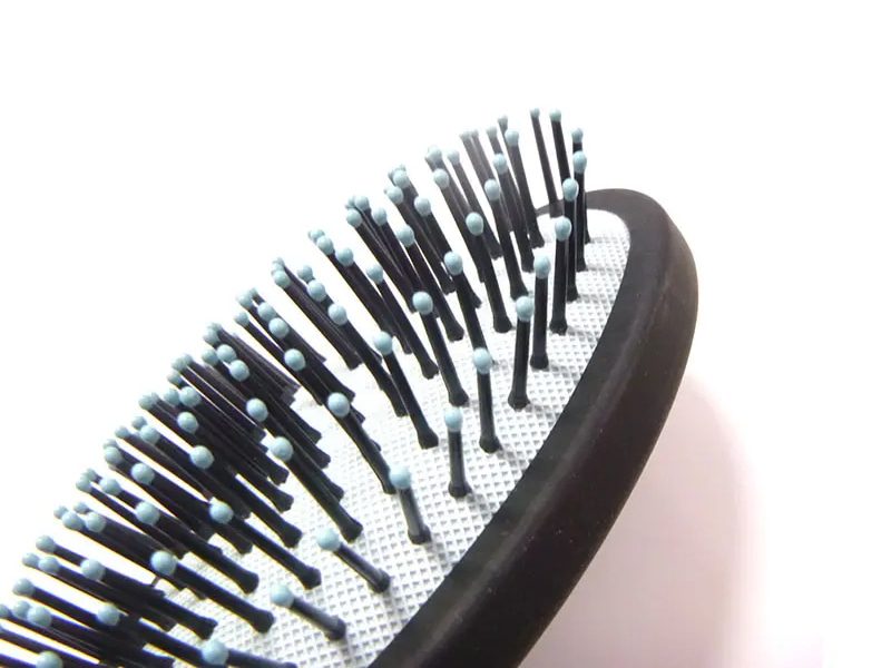 ست شانه ماساژور پوست سر با دسته پلاستیکی Detangle Hard Bristle