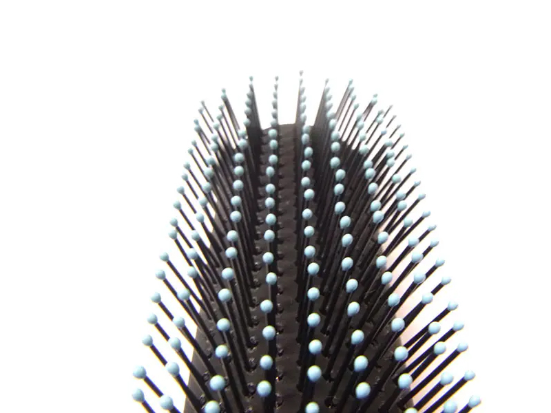 ست شانه ماساژور پوست سر با دسته پلاستیکی Detangle Hard Bristle
